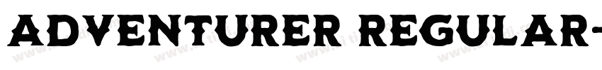 Adventurer Regular字体转换